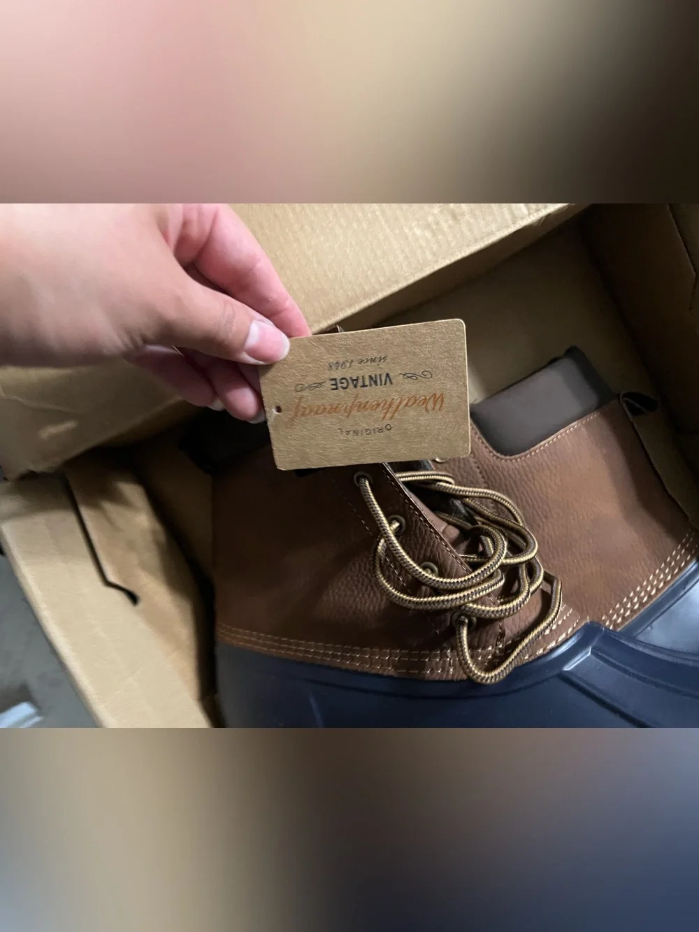 Weatherproof Tan and Navy Adam II Boot